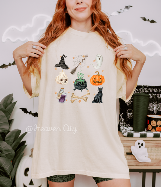 Spooky Collage Graphic Tee