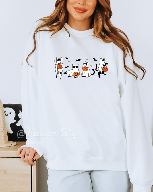 Ghost Cats Crewneck