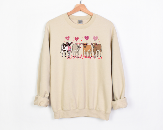 Valentines Cows Sweatshirt