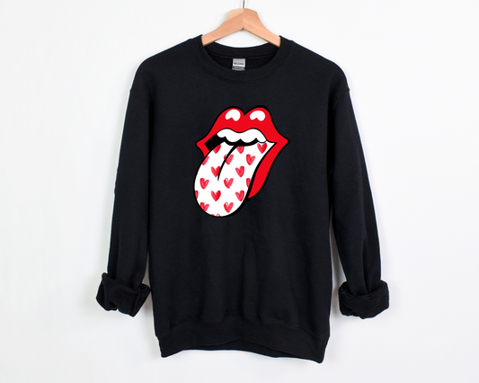 Red Heart Tongue Sweatshirt