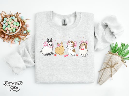 Coquette Bunnies Crewneck