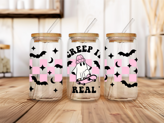 Creep It Real Glass Cup