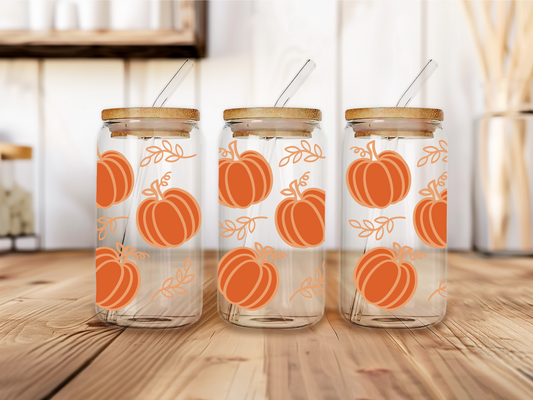 Classic Pumpkin Glass Cup